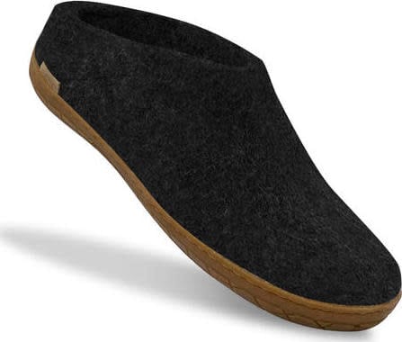 Glerups Unisex Slip-on With Natural Rubber Sole  Charcoal Glerups