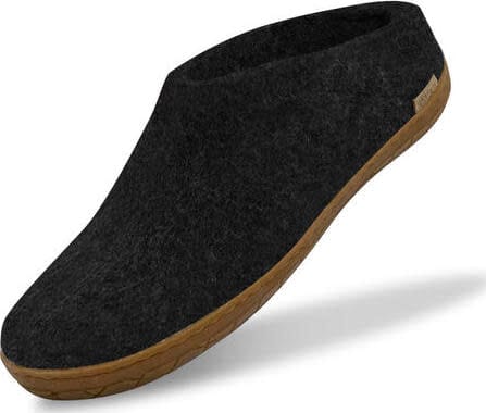 Glerups Unisex Slip-on With Natural Rubber Sole  Charcoal Glerups