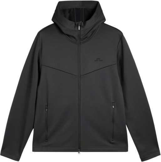 J.Lindeberg Men´s Maclean Zip Hood Black J.Lindeberg