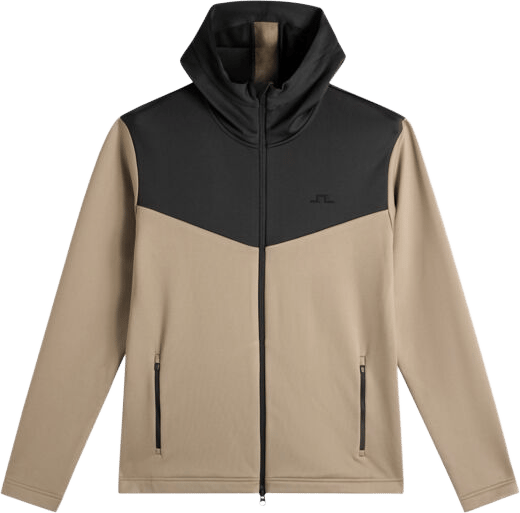 J.Lindeberg Men´s Maclean Zip Hood Brindle J.Lindeberg