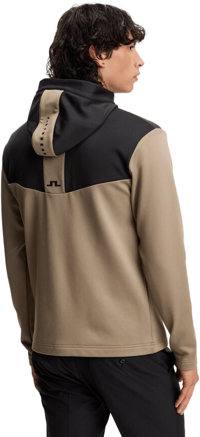 J.Lindeberg Men´s Maclean Zip Hood Brindle J.Lindeberg
