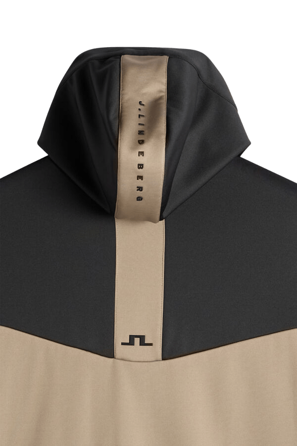 J.Lindeberg Men´s Maclean Zip Hood Brindle J.Lindeberg