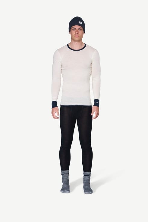 Devold Men's Wool Mesh Shirt Ink/offwhite Devold