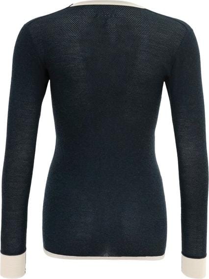 Devold Women's Wool Mesh Shirt Ink/Offwhite Devold