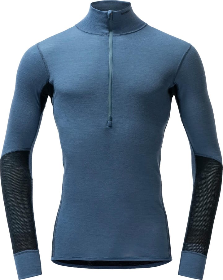 Devold Men's Wool Mesh 190 Zip Neck Berry/Ink Devold