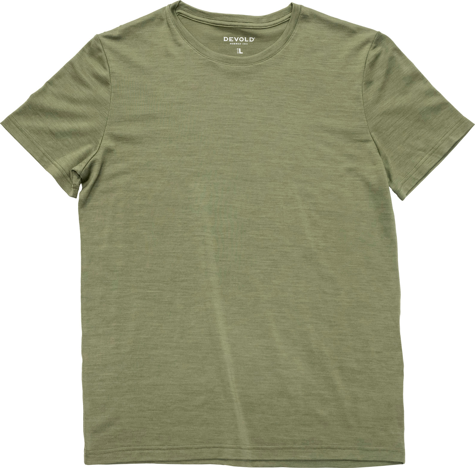 Devold Men's Classic Tee Lichen Kortermede trøyer L