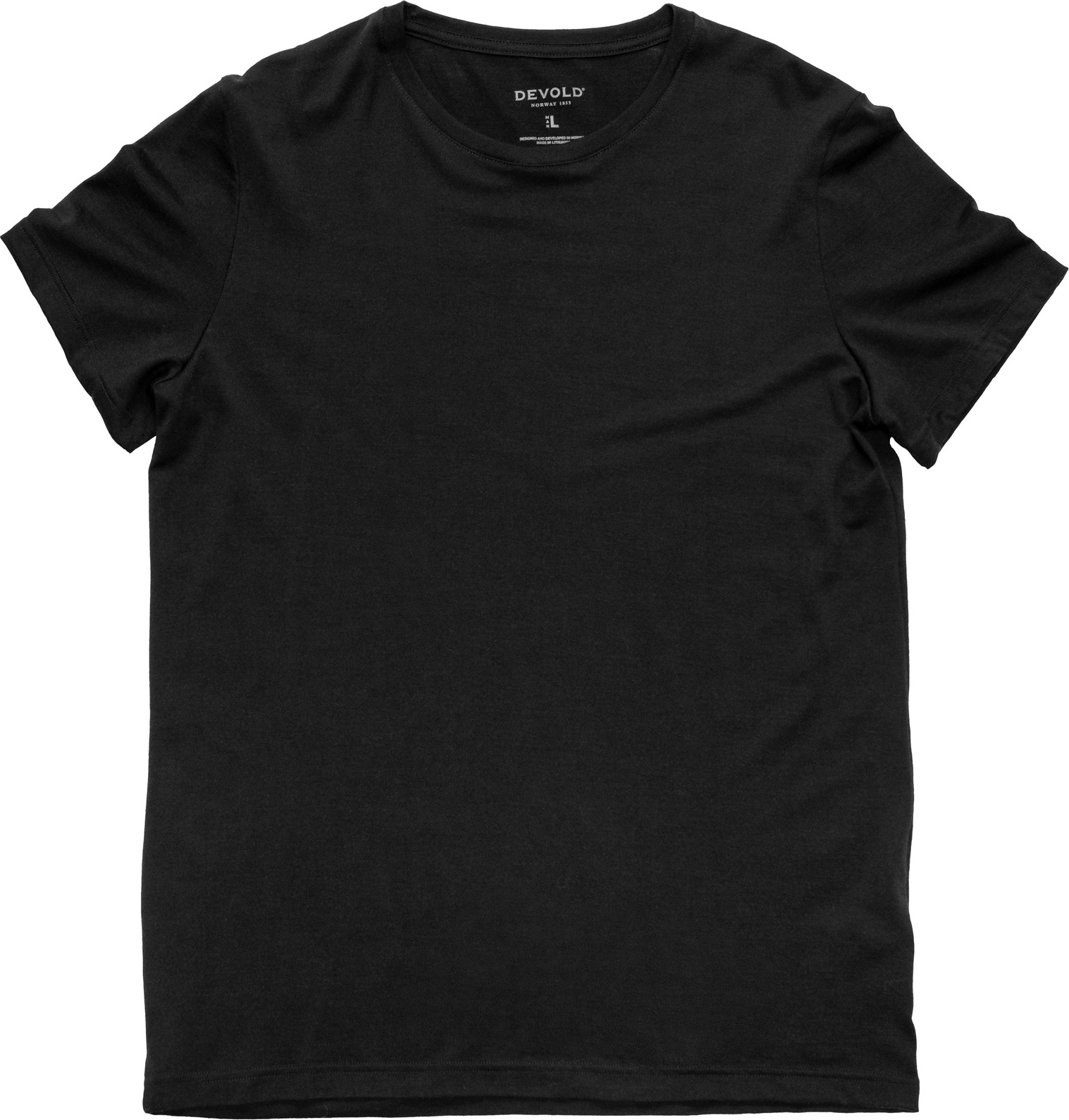 Devold Men's Classic Tee Black T-shirts XL