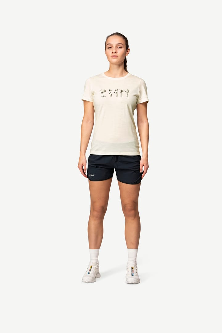 Devold Women's Classic Flowers Tee White Devold
