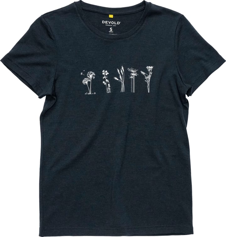 Devold Women's Classic Flowers Tee Ink Devold
