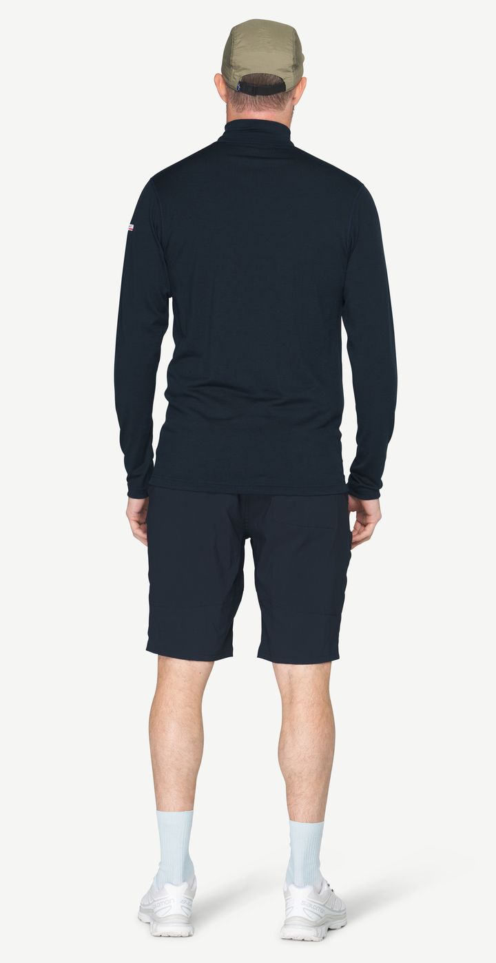 Devold Men's Breeze Plus Merino 200 Zip Neck Ink Devold