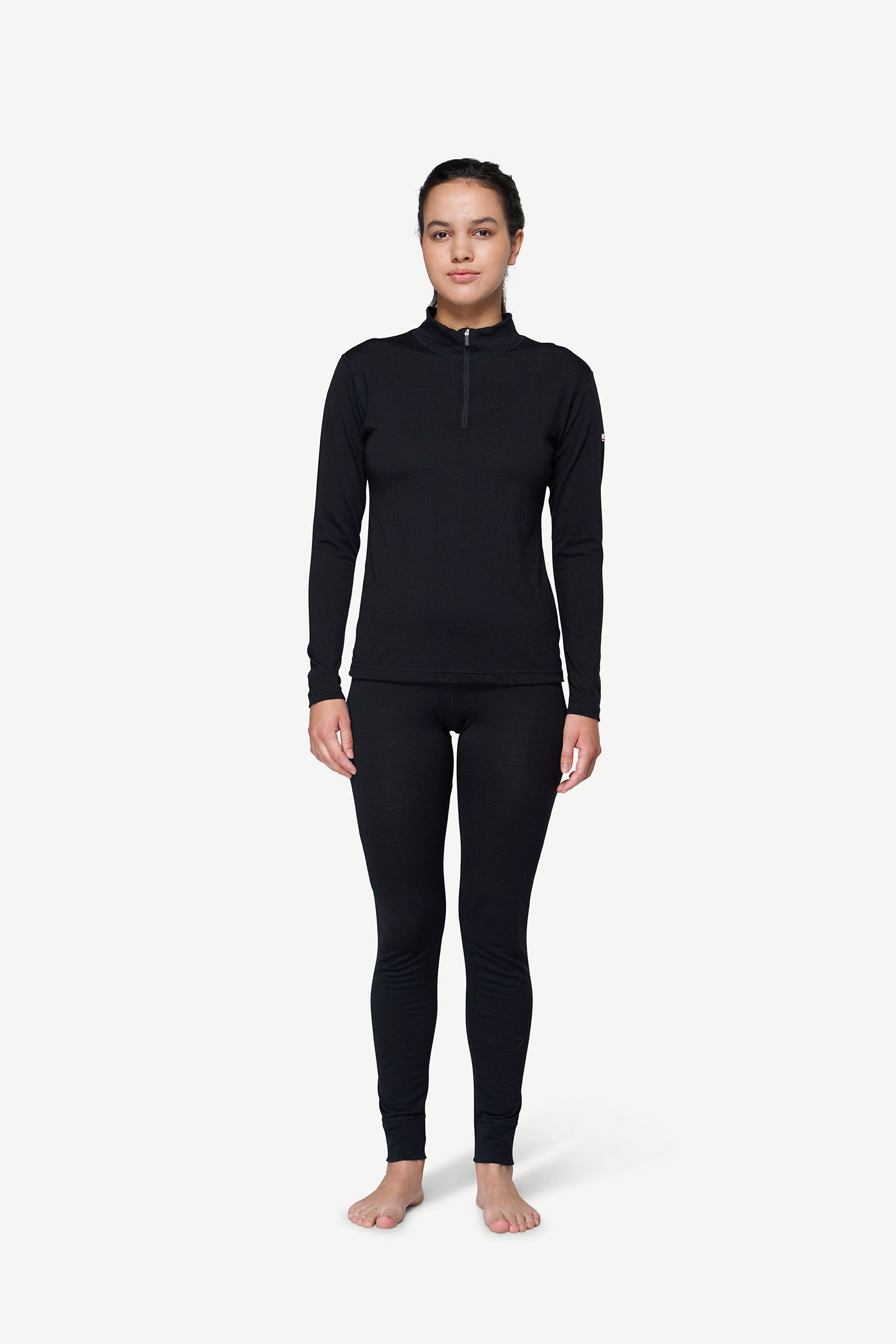 Devold Women's Breeze Plus Merino 200 Zip Neck Black