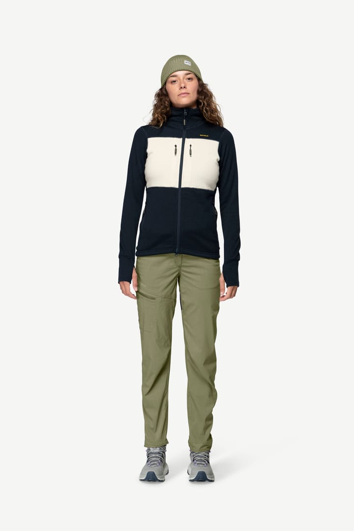 Devold Women's Egga Grid Merino Jacket Ink/offwhite Devold Devold Women's Egga Grid Merino Jacket Ink/offwhite Devold