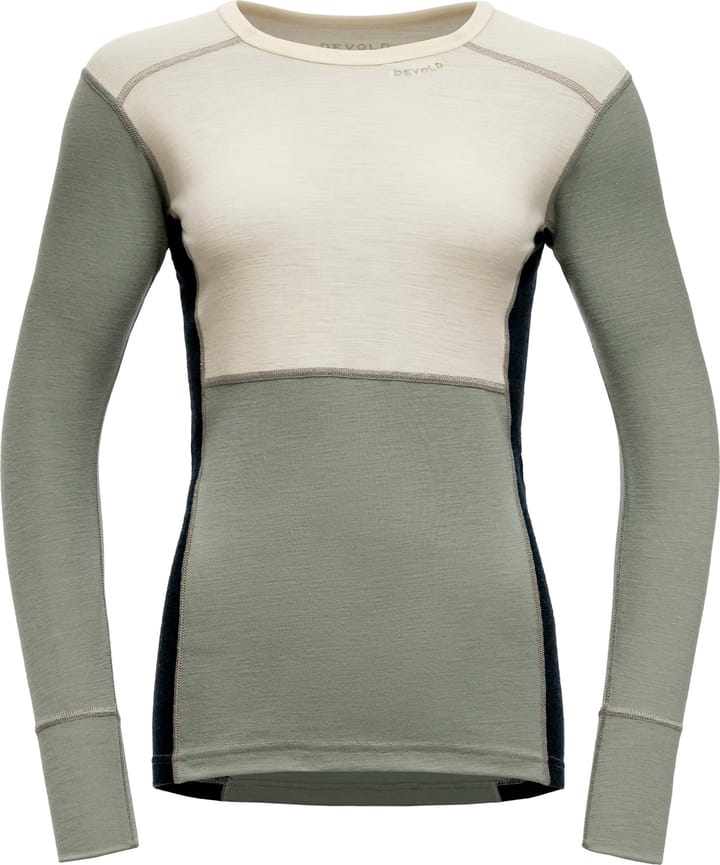 Devold Women's Lauparen Merino 190 Shirt Raw White/fog/ink Devold