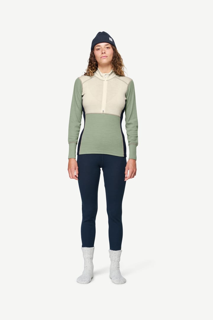 Devold Women's Lauparen Merino 190 Zip Neck Raw White/Ink Devold Devold Women's Lauparen Merino 190 Zip Neck Raw White/Ink Devold