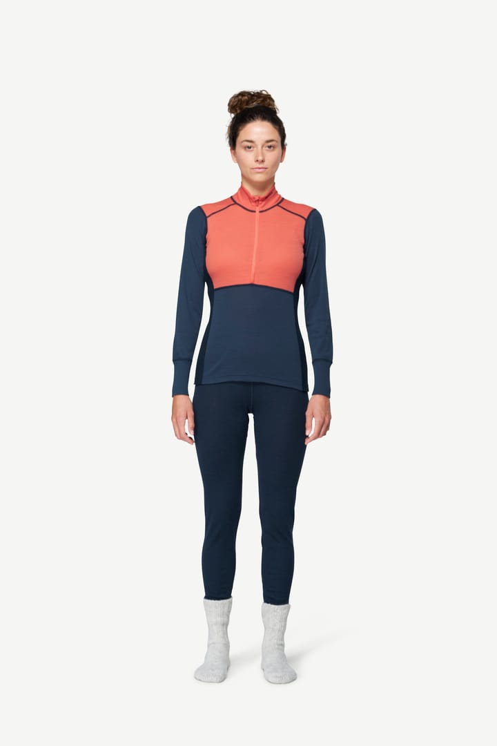 Devold Women's Lauparen Merino 190 Zip Neck Coral/Night/Ink Devold Devold Women's Lauparen Merino 190 Zip Neck Coral/Night/Ink Devold