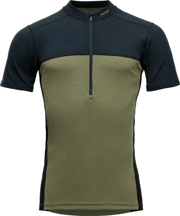 Devold Men's Lauparen Merino 190 Zip Tee Ink/lichen/black Devold
