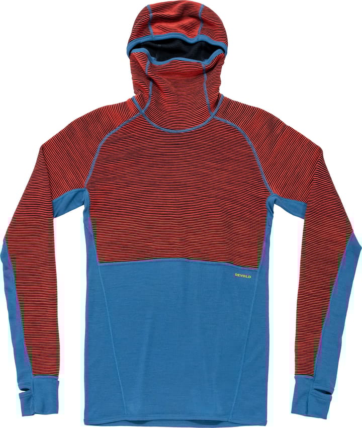 Devold Men's Tuvegga Merino Hoodie Cayenne Devold