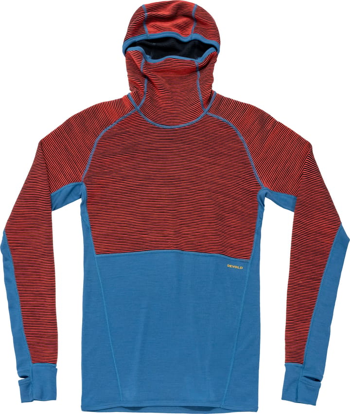 Devold Men's Tuvegga Merino Hoodie Cayenne Devold