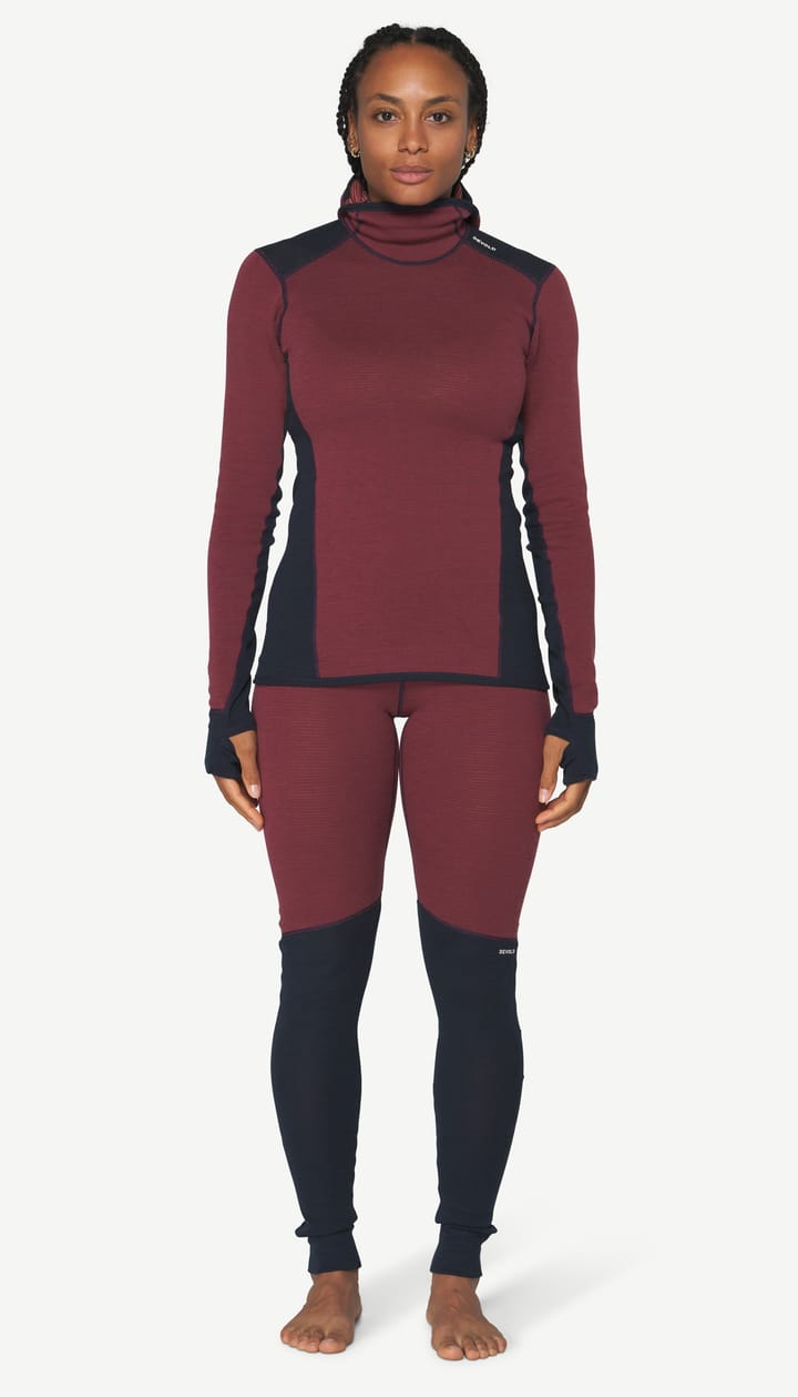 Devold Women's Reverso Merino Hoodie Marsala Devold