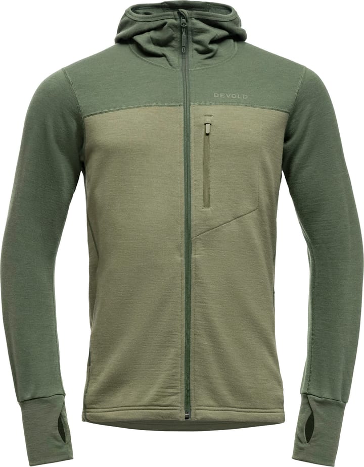 Devold Men's Explorer Merino Hooded Jacket Forest/Lichen Devold