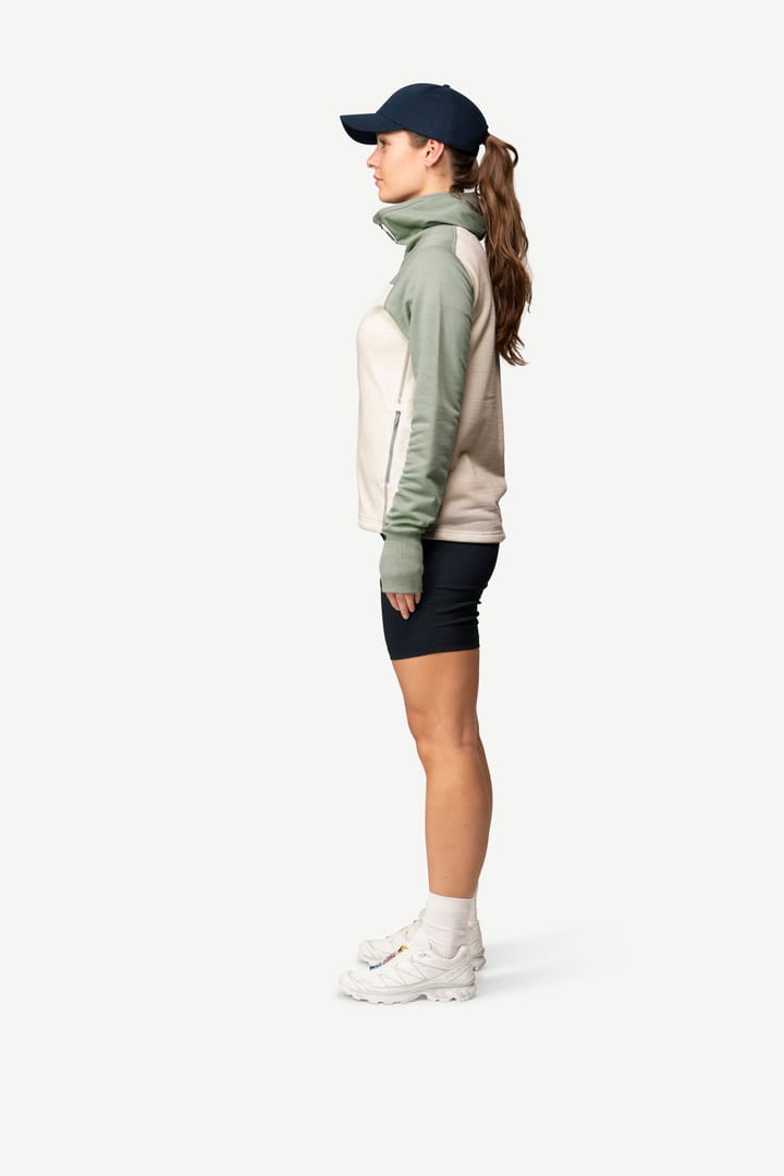 Devold Women's Explorer Merino Hooded Jacket Fog/Raw White Devold Devold Women's Explorer Merino Hooded Jacket Fog/Raw White Devold