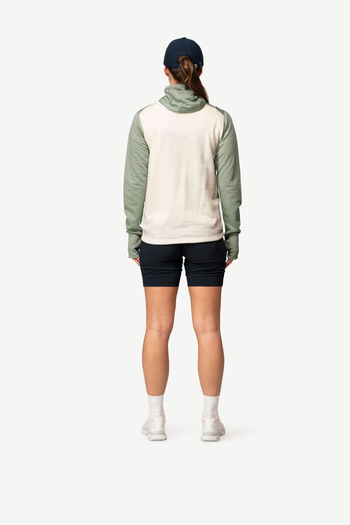 Devold Women's Explorer Merino Hooded Jacket Fog/Raw White Devold