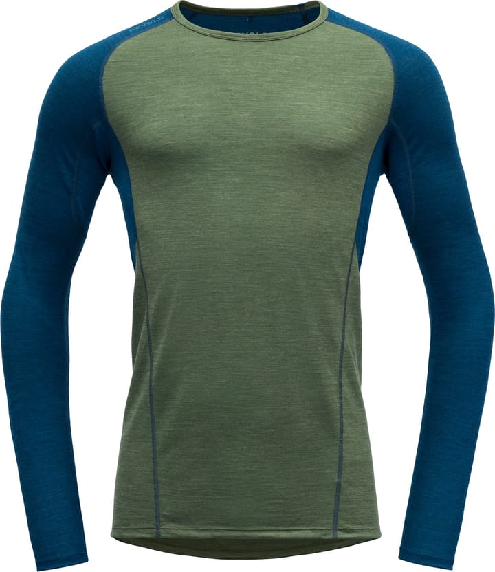 Devold Men's Running Merino 130 Shirt Forest/Blue Devold