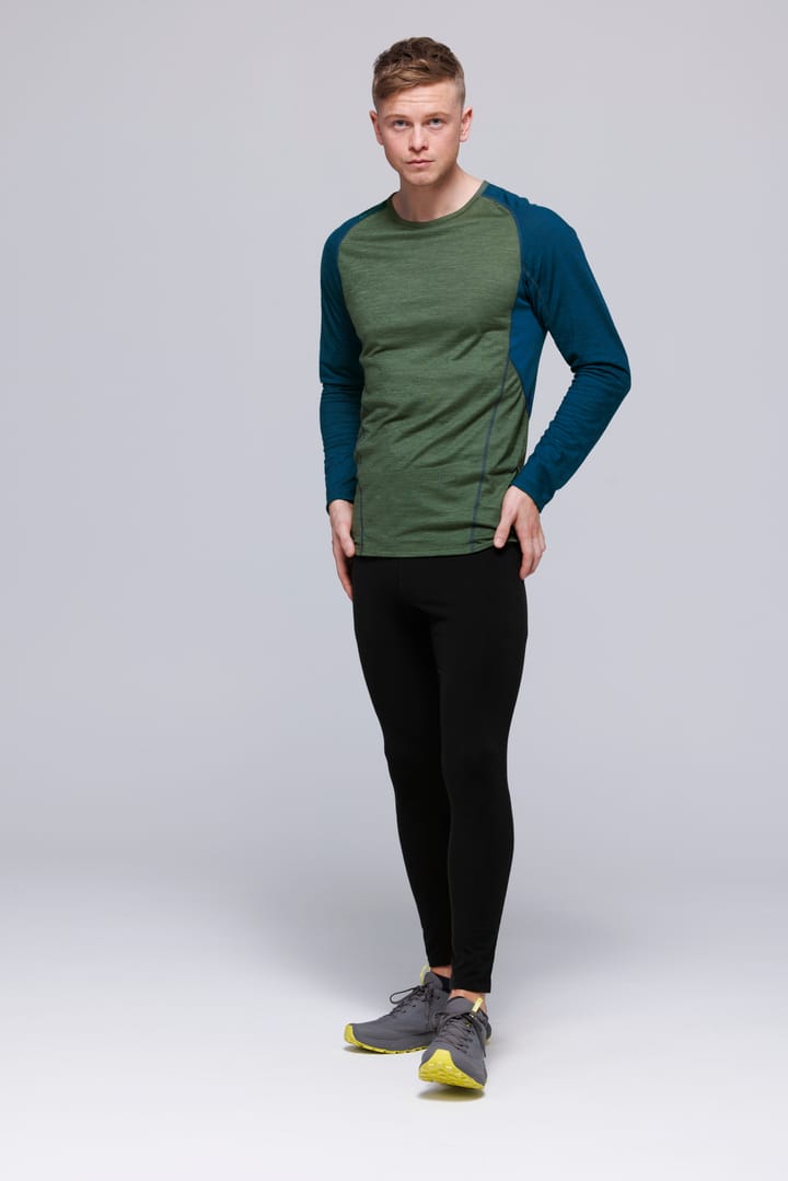 Devold Men's Running Merino 130 Shirt Forest/Blue Devold Devold Men's Running Merino 130 Shirt Forest/Blue Devold