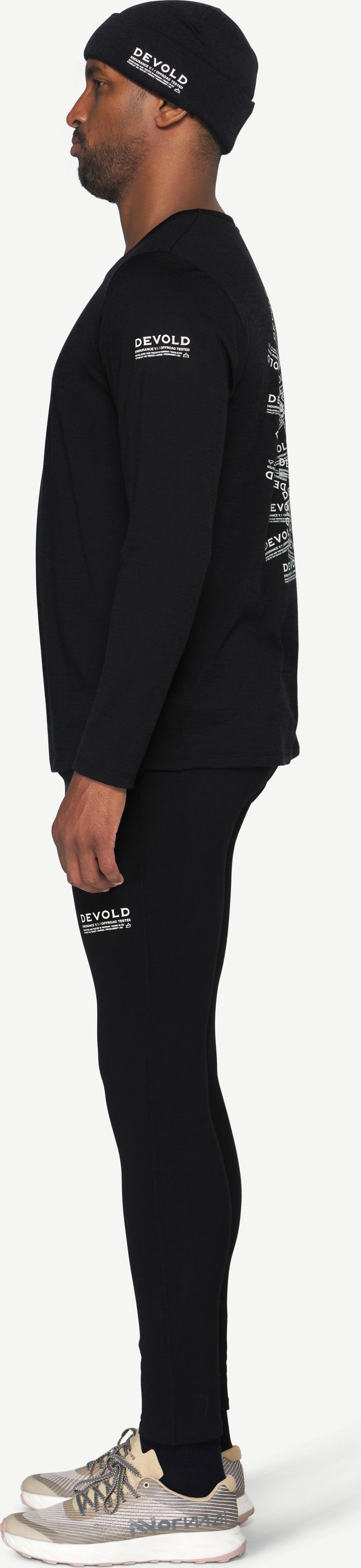 Devold Active Stamp Ls Man Black Devold