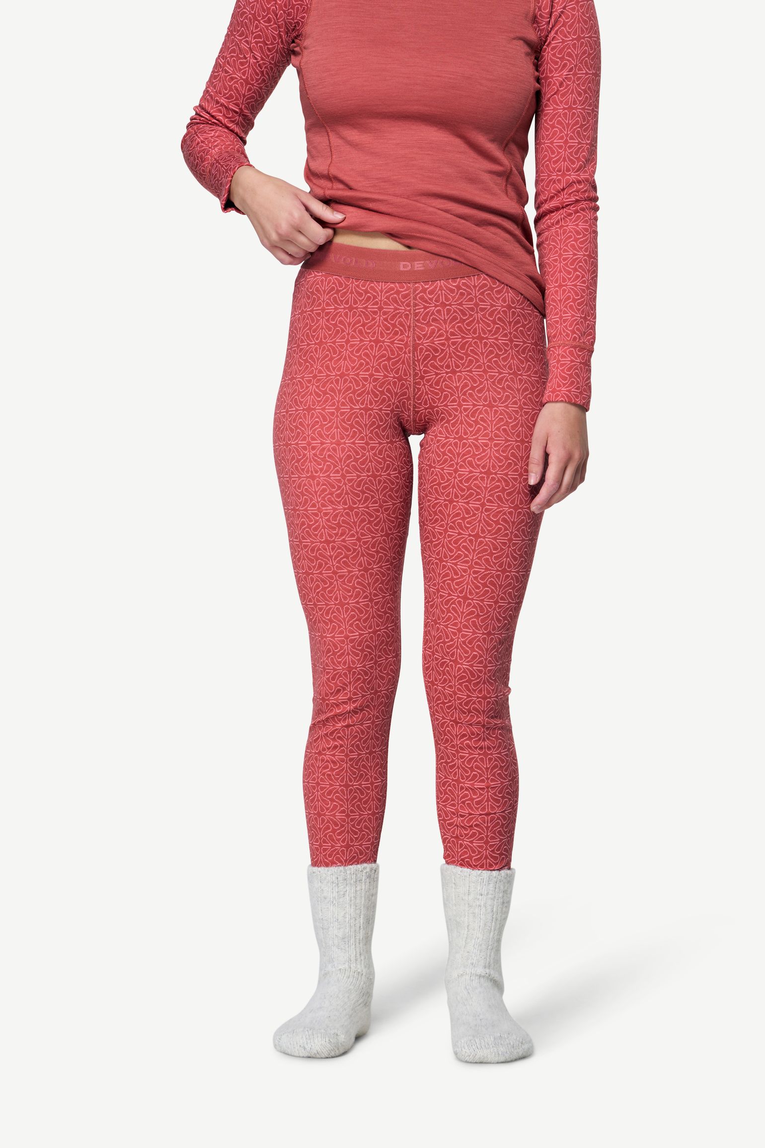 Devold Women's Duo Active Long Johns Marsala