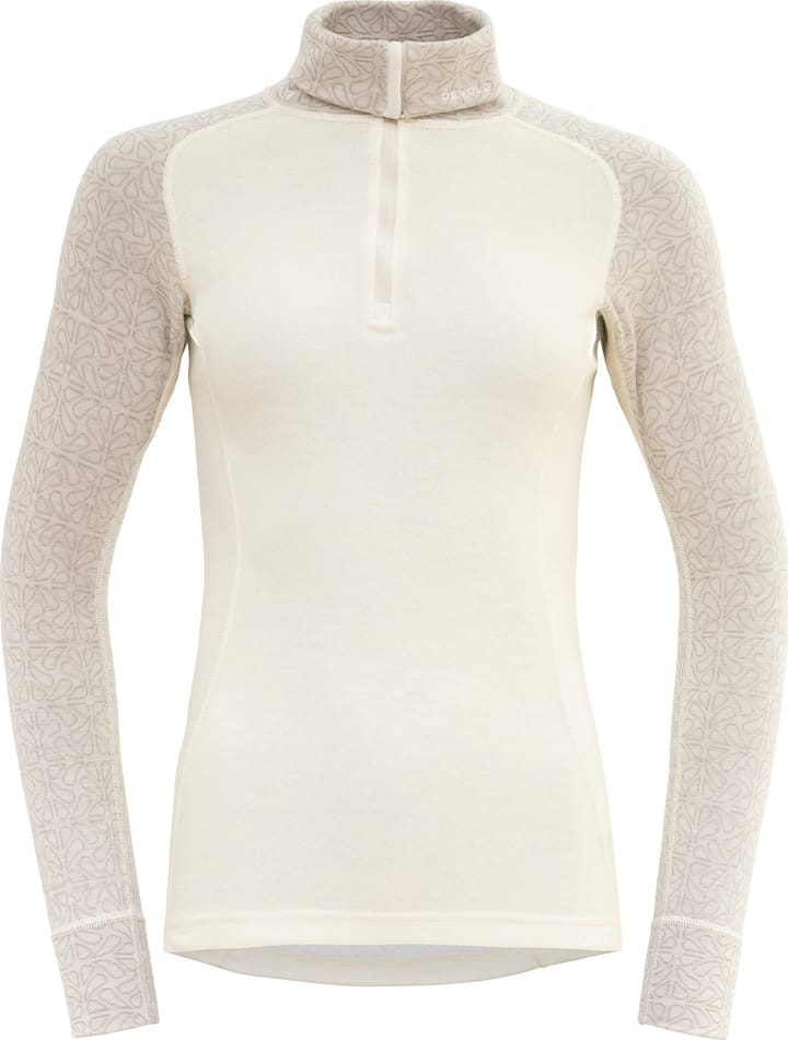 Devold Women's Duo Active Merino 205 Zip Neck Raw White Devold