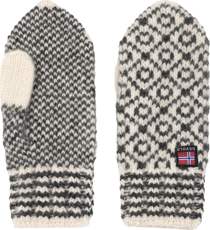 Devold Svalbard Wool Mitten Offwhite/Anthracite Devold