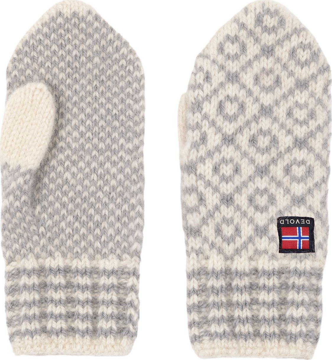 Devold Svalbard Wool Mitten Offwhite/Grey