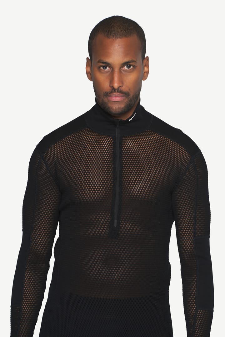 Devold Men's Wool Mesh Pro Zip Neck Black Devold