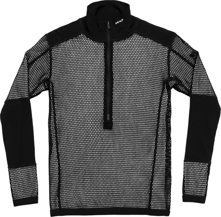 Devold Men's Wool Mesh Pro Zip Neck Black Devold