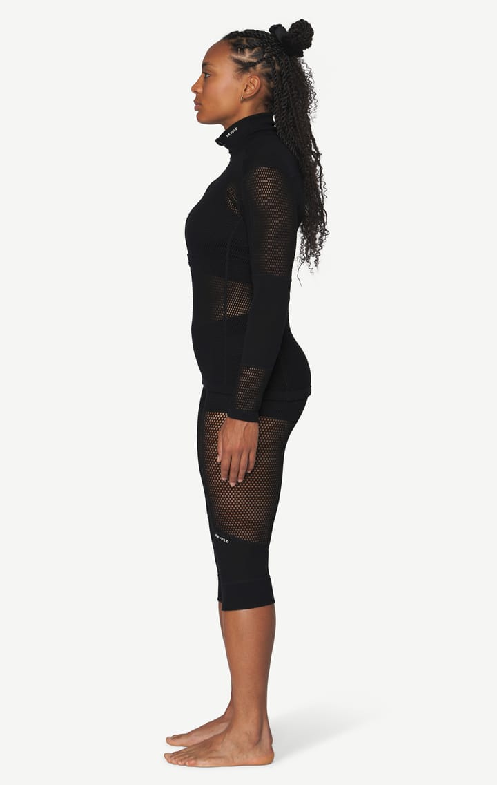 Devold Women's Wool Mesh Pro Zip Neck Black Devold