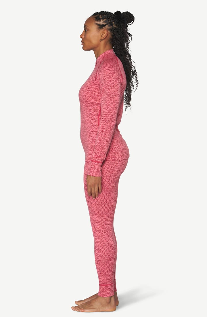 Devold Women's Signature Silk 230 Cross Neck Apricot Devold