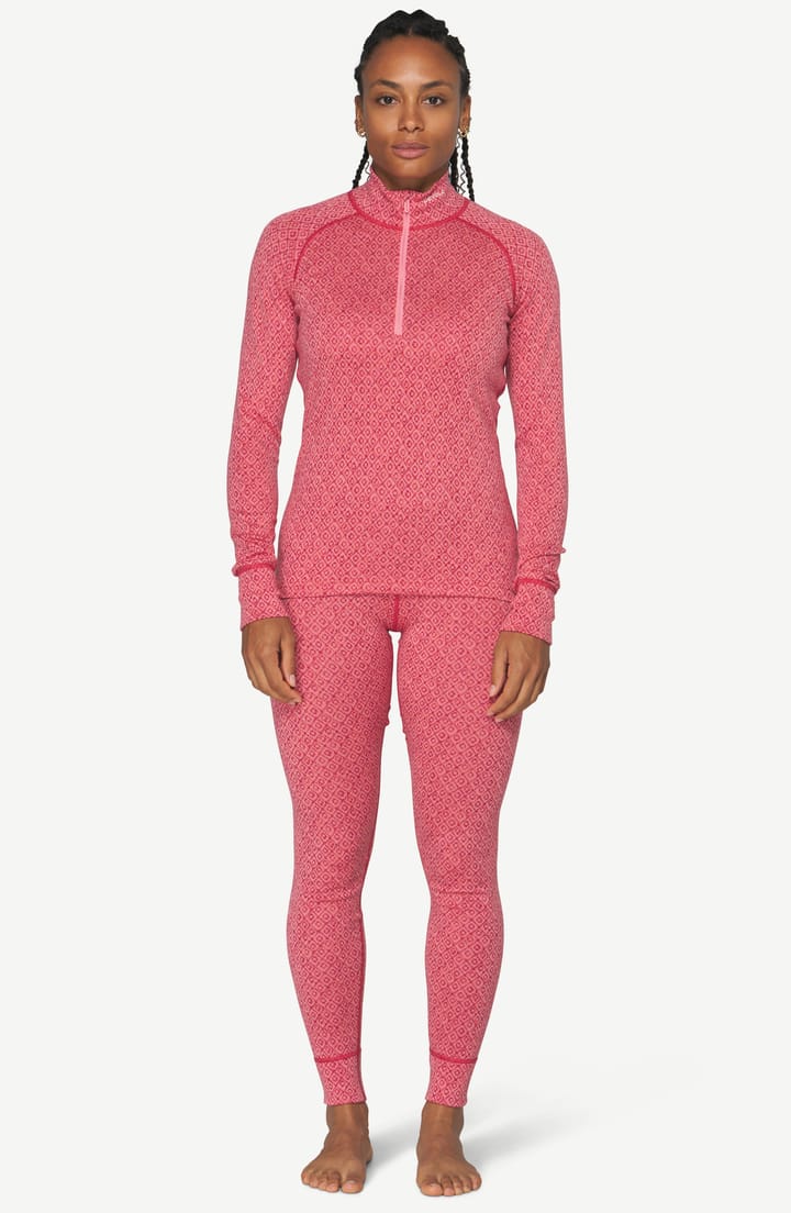 Devold Women's Signature Silk 230 Zip Apricot Devold