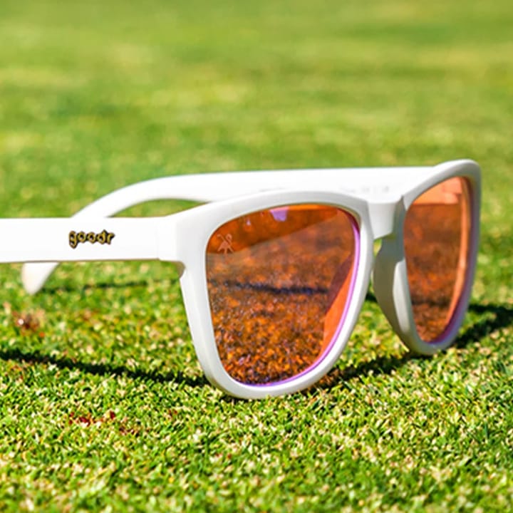 Goodr Sunglasses Au Revoir, Gopher White Goodr Sunglasses