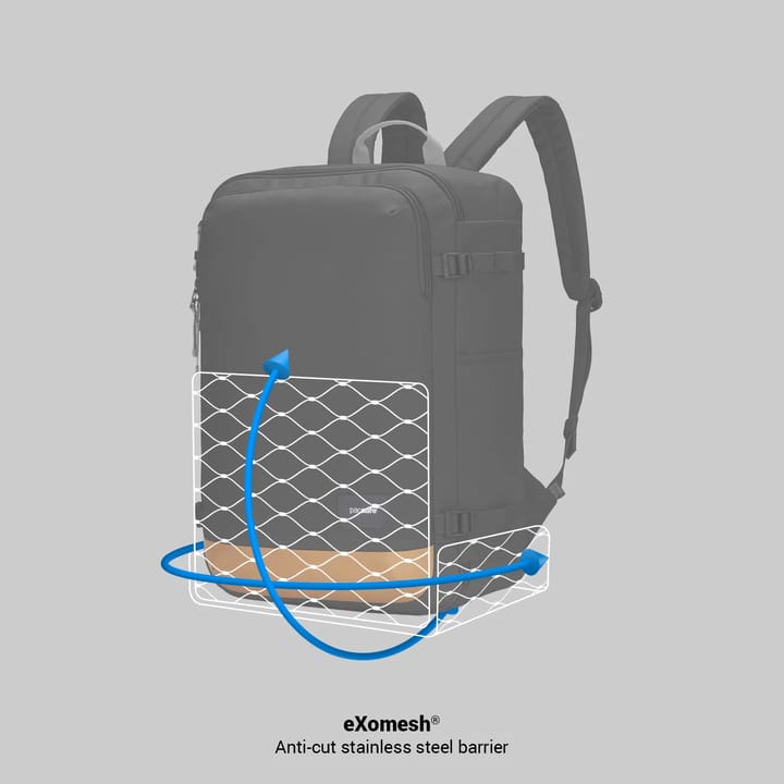 Pacsafe GO 34L Anti-Theft Carry-On Backpack Stone Pacsafe