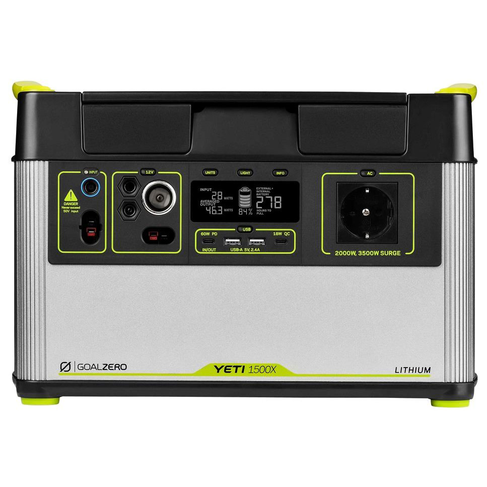 Goal Zero Yeti 1500X Black/Grey Batterier Svart OneSize