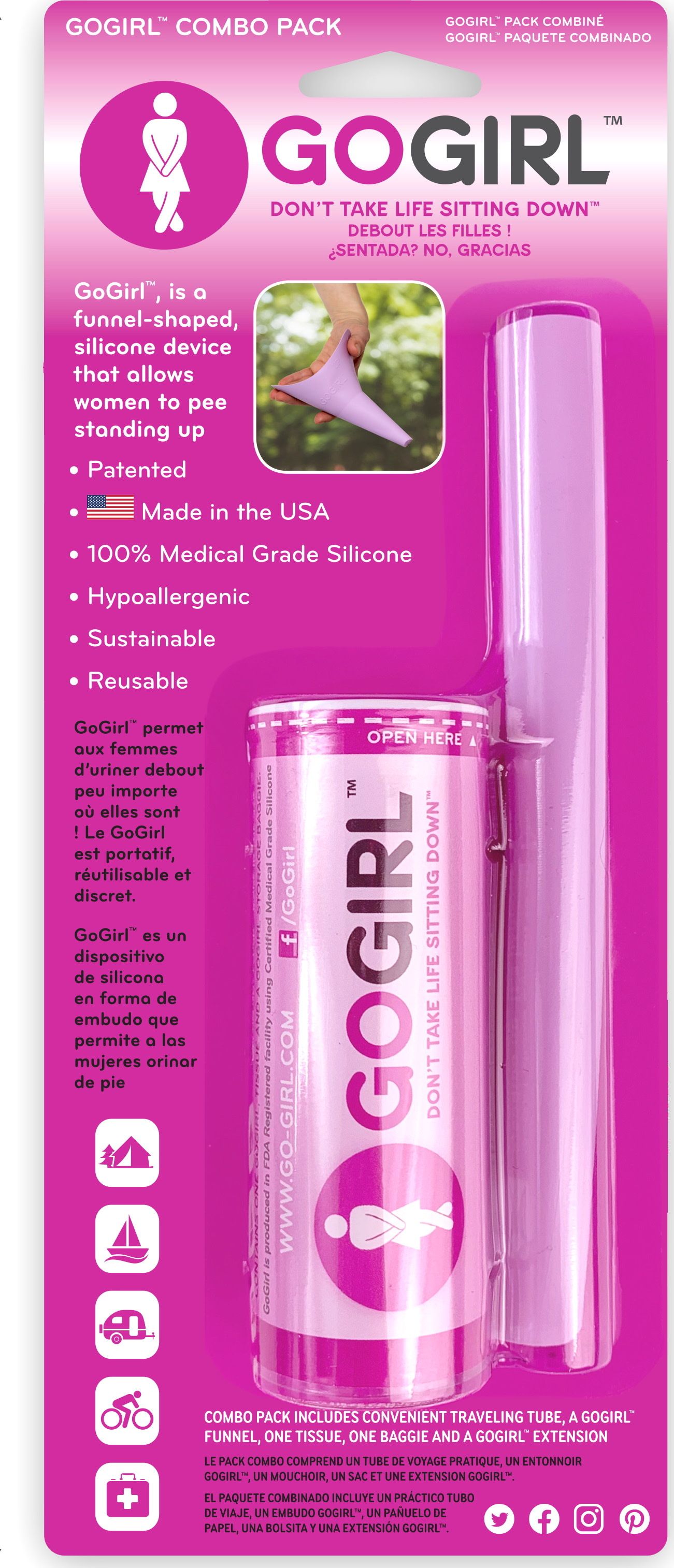 GoGirl Women's GoGirl Combo Pack Pink