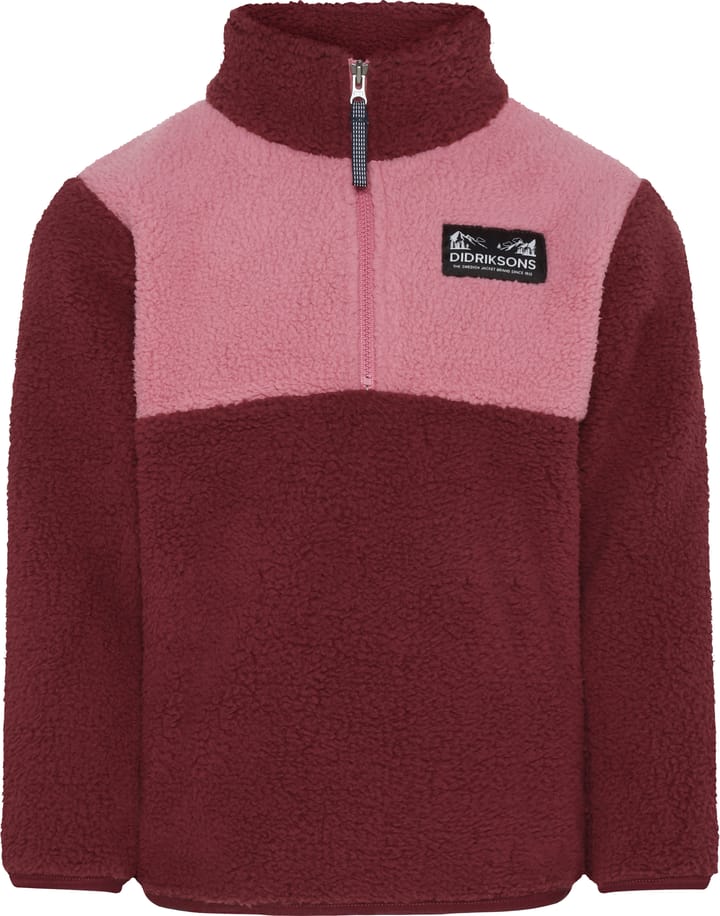 Didriksons Kids' Gosig Half Zip Anemon Red Didriksons Didriksons Kids' Gosig Half Zip Anemon Red Didriksons