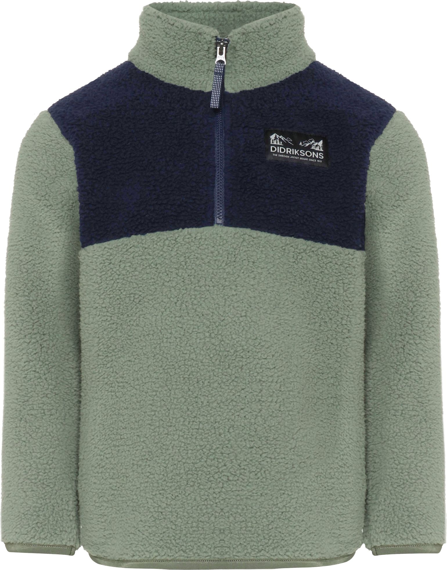 Didriksons Kids' Gosig Half Zip Light Moss