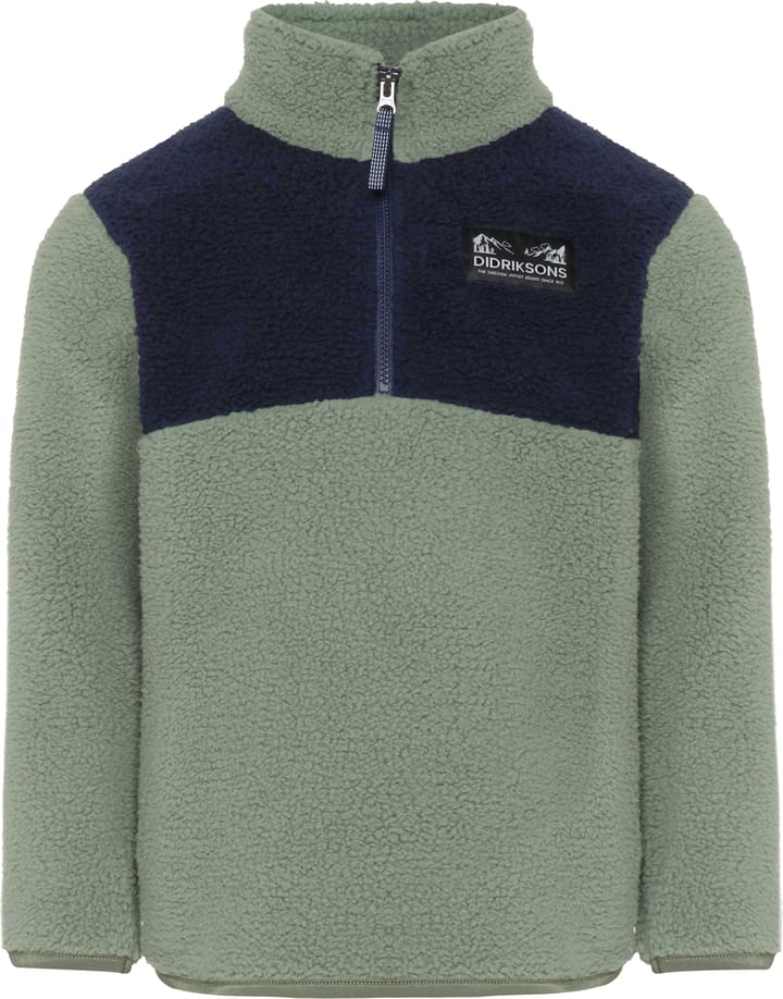 Didriksons Kids' Gosig Half Zip Light Moss Didriksons Didriksons Kids' Gosig Half Zip Light Moss Didriksons