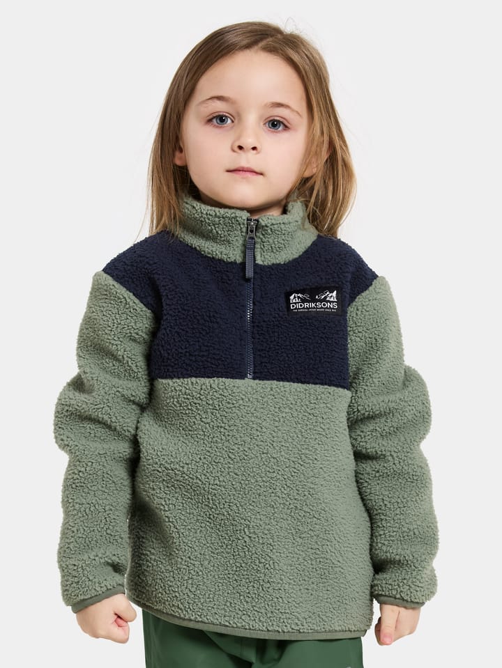 Didriksons Kids' Gosig Half Zip Light Moss Didriksons Didriksons Kids' Gosig Half Zip Light Moss Didriksons