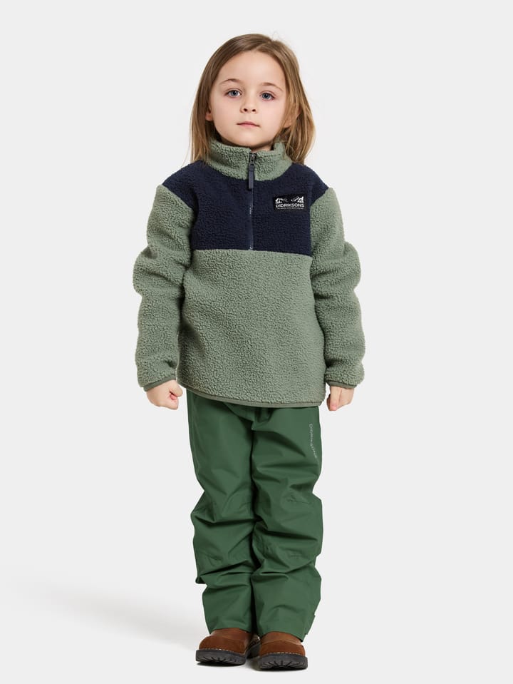 Didriksons Kids' Gosig Half Zip Light Moss Didriksons