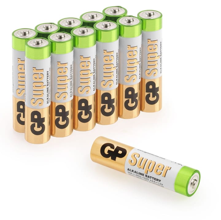 GP Batterier Gp Super Alkaline Aaa-Batteri 12-Pack GP Batterier GP Batterier Gp Super Alkaline Aaa-Batteri 12-Pack GP Batterier