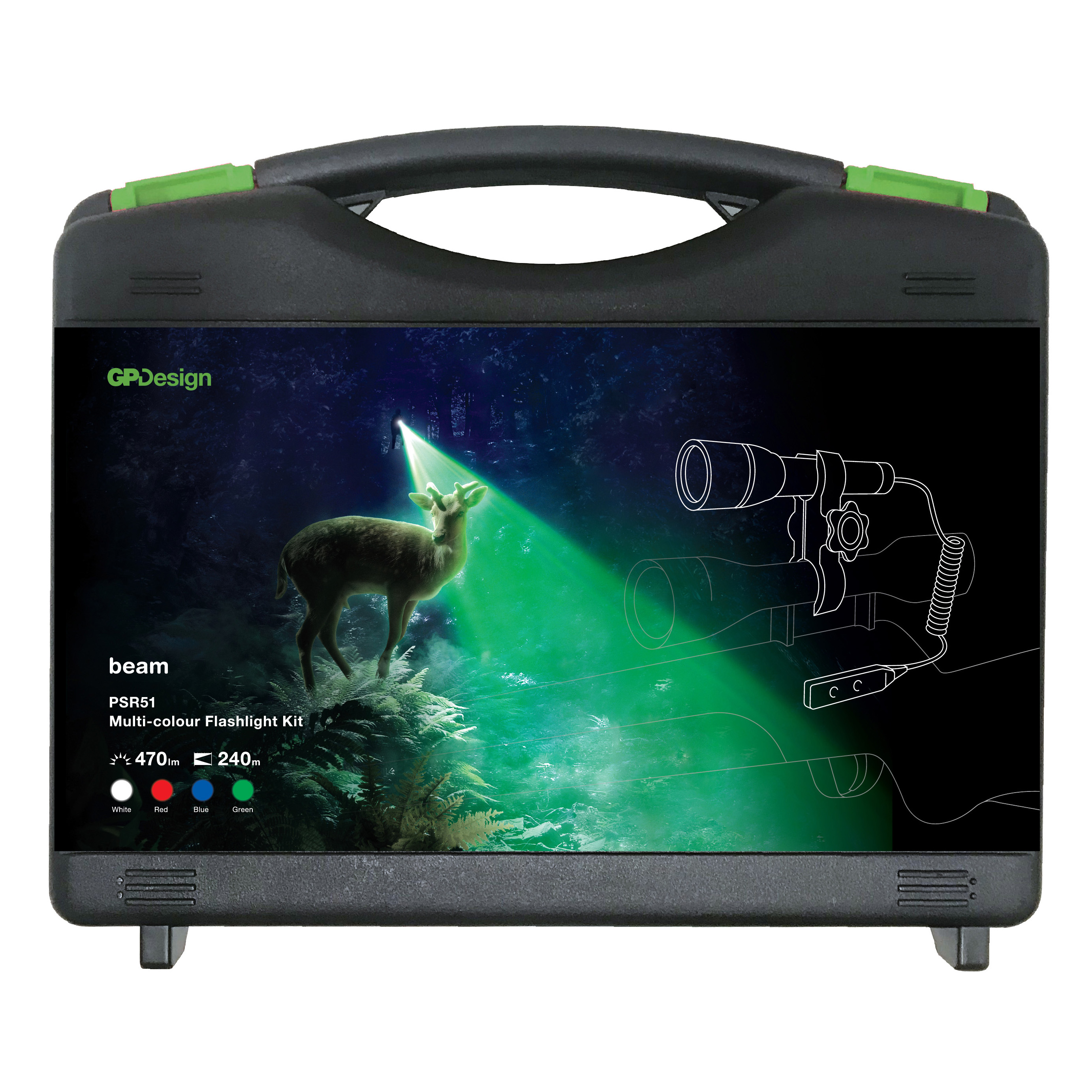 GP Batterier GP Eftersökskit PSR51 Multicolor Noir Øvrige lykter OneSize