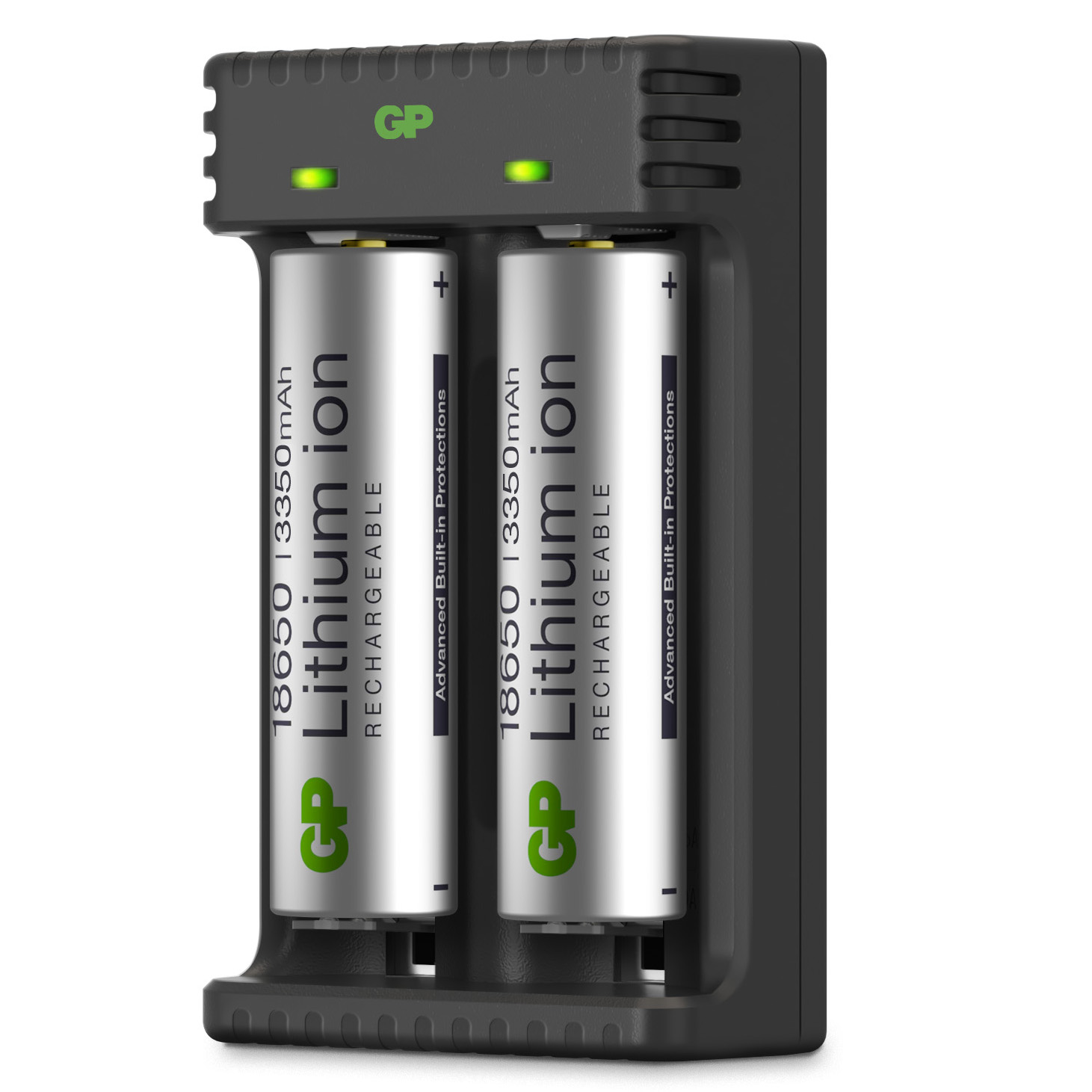 GP Batterier GP-Battery Li-ion 2 Slot Charger Black/Silver Ladere OneSize